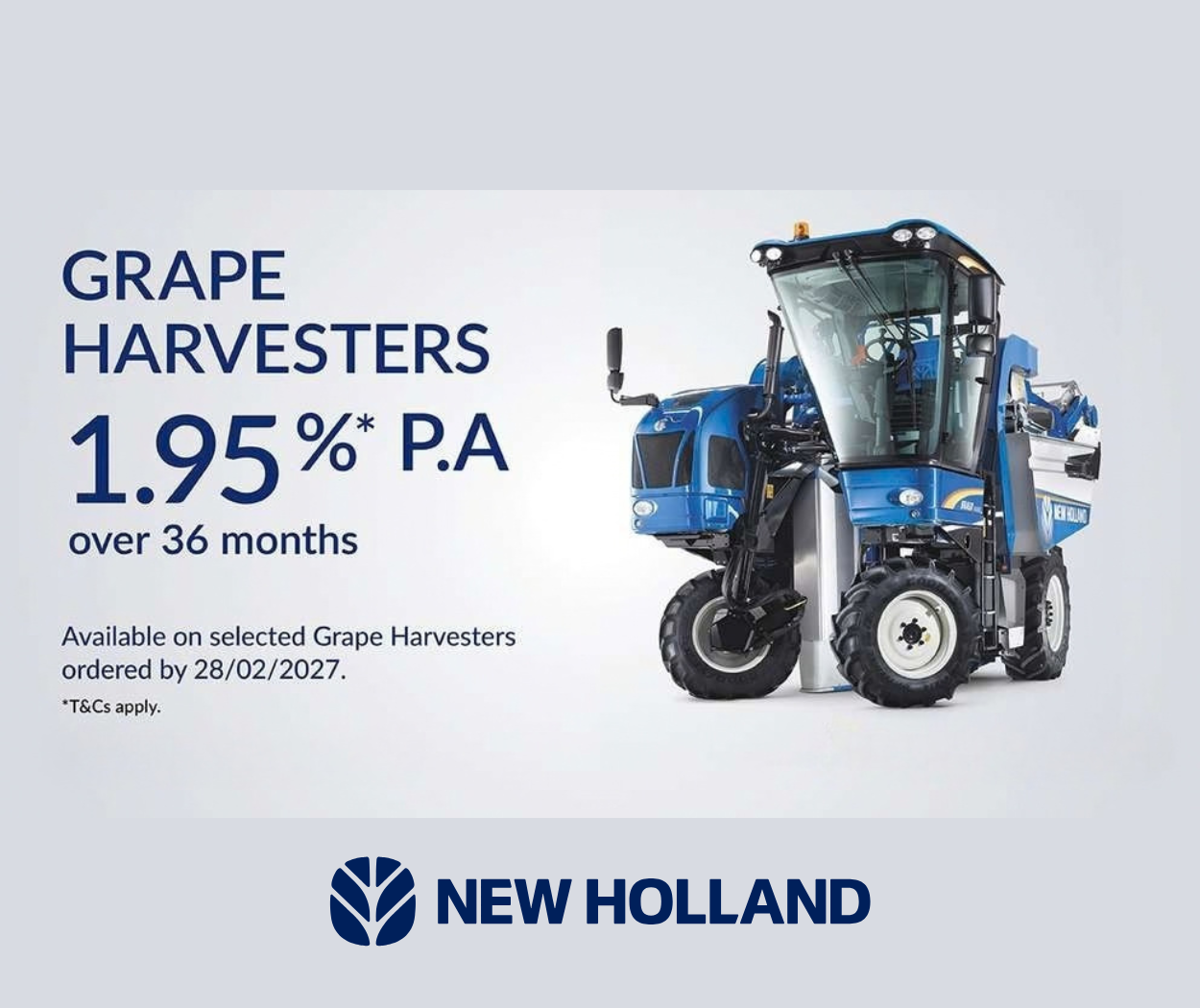 HARVEST SMARTER WITH THE BRAUD GRAPE HARVESTER